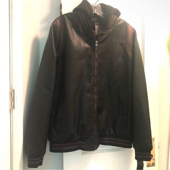 X-Ray Ring of Fire PU varsity jacket - Picture 7 of 9